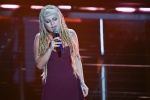 Camilla Ardenzi, granddaughter of Italian singer Ornella Vanoni on stage at the Ariston theatre during the 76th edition of the Sanremo Italian Song Festival, in Sanremo, Italy, 25 February 2026. The music festival will run from 24 to 28 February 2026. ANS