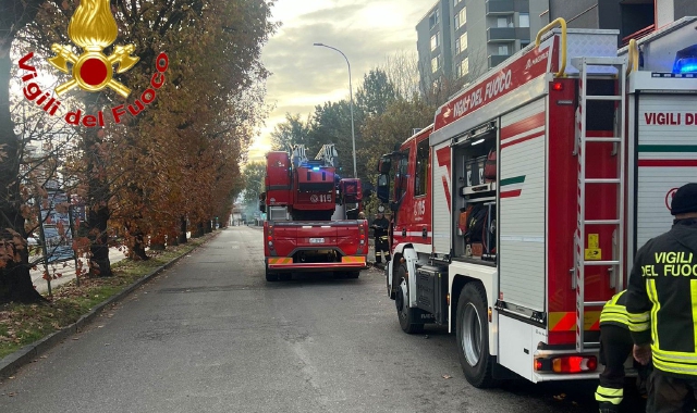 Busto Arsizio: fuoco in un palazzo di nove piani