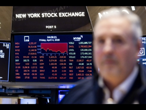 Wall Street apre con un tonfo, Dj -3,25%, Nasdaq sfiora -4%