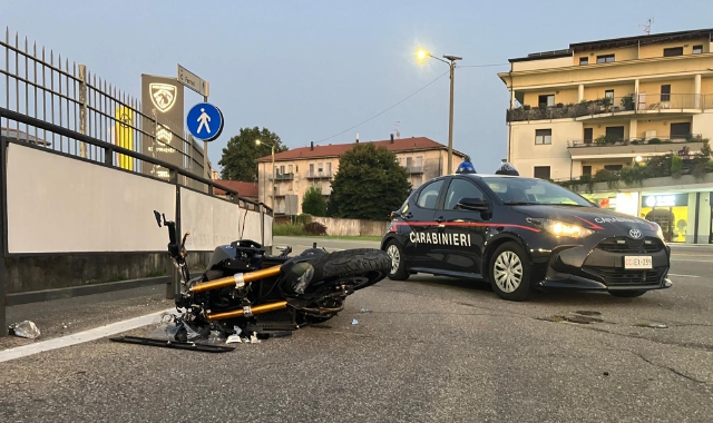 Incidente a Olgiate, grave motociclista