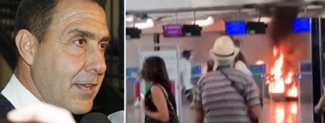 Incendio a Malpensa. Vannacci: «Continuate a votare la sinistra»
