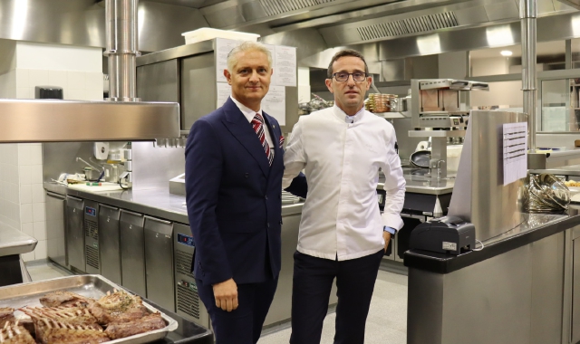 Il direttore di Villa d’Este, Mirko Macchi, e lo chef Michele Zambanini