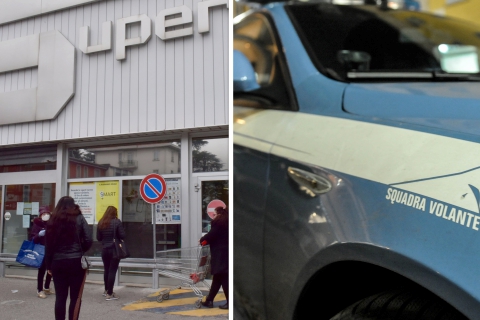 Ruba all’Esselunga e danneggia la Volante: arrestata