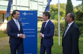 Matteo Bianchi in visita alla Polizia olandese