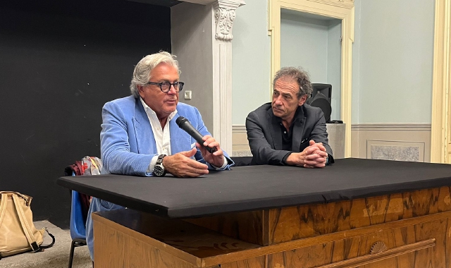 Marco Mancini, ex capo del controspionaggio italiano, all’incontro organizzato a Villa Calcaterra