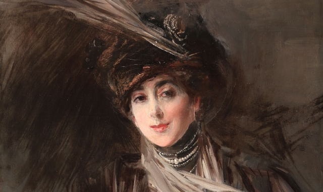 «Ritratto di Josephina Alvear de Errazuriz» di Giovanni Boldini (collezione privata, courtesy METS Percorsi d’Arte, Novara, @METS Percorsi d’Arte, Novara)