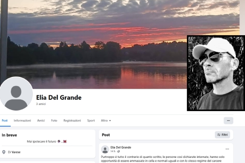 Elia, la foto del lago e il tatuaggio