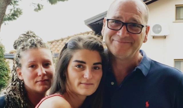 Pasquale Crocetti con le figlie