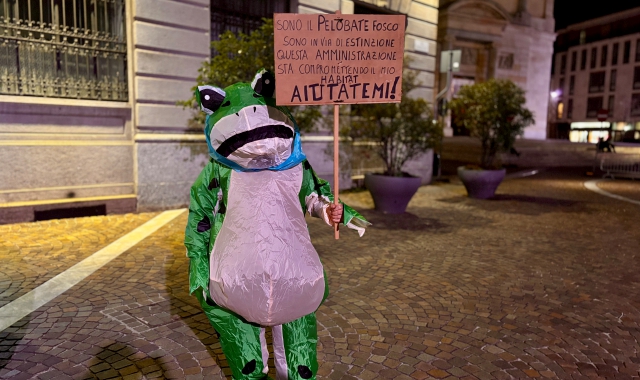 Gallarate, nuovo palazzetto: la protesta del pelobate