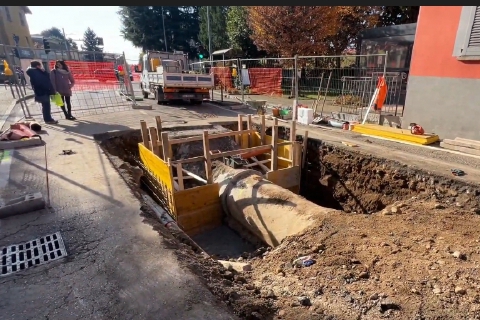 Cavaria: strada chiusa, traffico in affanno