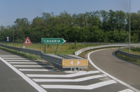 Chiuso per una notte lo svincolo di Cavaria