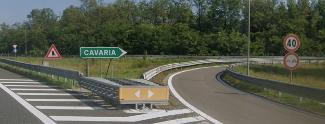 Chiuso per una notte lo svincolo di Cavaria