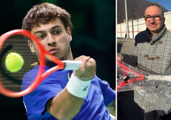 A Omegna la racchetta di Cobolli: all’asta per beneficenza