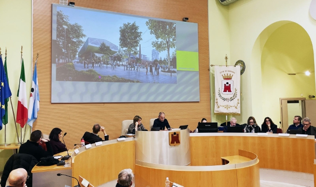 La seduta in Consiglio comunale (foto Domenico Ghiotto)
