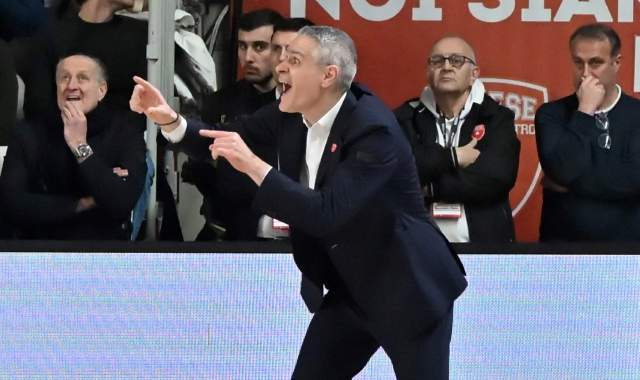 Ioannis Kastritis, coach dell’Openjobmetis (foto Puricelli)