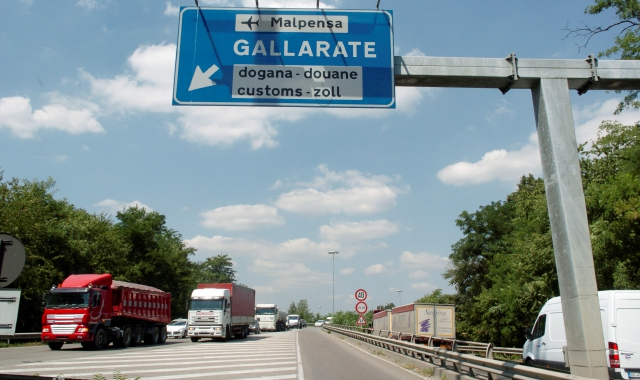 Il tratto iniziale della 336 (foto archivio)