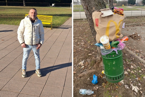 Il parco, i rifiuti, il frastuono: lo sfogo del gestore del chiosco