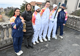 La Fiamma di Milano-Cortina corre anche al Sacro Monte