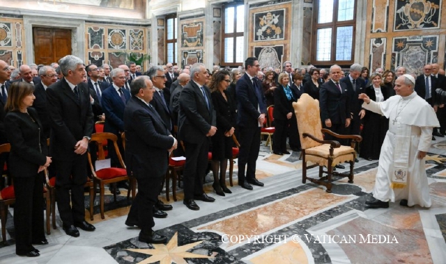 Il prefetto Pasquariello all'incontro con il Papa