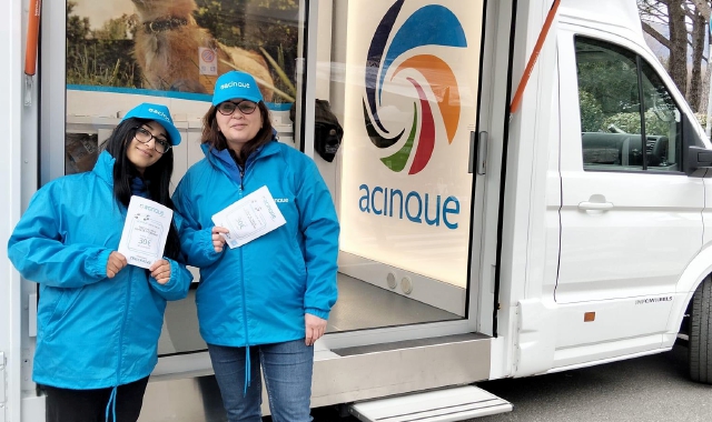 Acinque in tour con lo sportello itinerante
