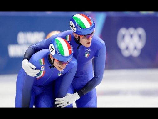 Milano Cortina: staffetta 5000 m short track, bronzo azzurri