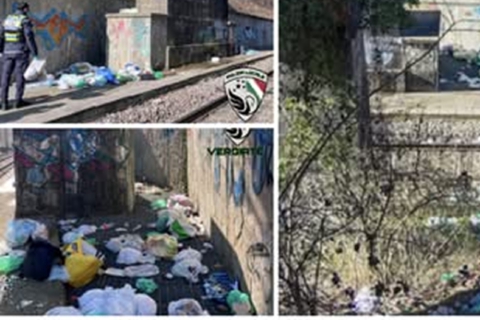 Sparge rifiuti per un anno vicino alla ferrovia: denunciato