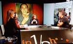 Ilaria Cucchi, Lucia Uva (d) e il segretario generale del Sindacato Autonomo di Polizia, Gianni Tonelli, durante la trasmissione 
