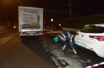 VARESE INCIDENTE GRAVE PEDONE INCASTRATO SOTTO IL CAMION VIA MONTE ROSA
