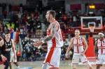 VARESE BASKET SERIE A OPENJOBMETIS PALLACANESTRO VARESE VS. VIRTUS SEGAFREDO BOLOGNA NELLA FOTO PAULIUS SOROKAS ESULTANZA