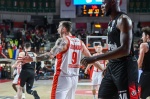 VARESE BASKET SERIE A OPENJOBMETIS PALLACANESTRO VARESE VS. VIRTUS SEGAFREDO BOLOGNA NELLA FOTO PAULIUS SOROKAS ESULTANZA