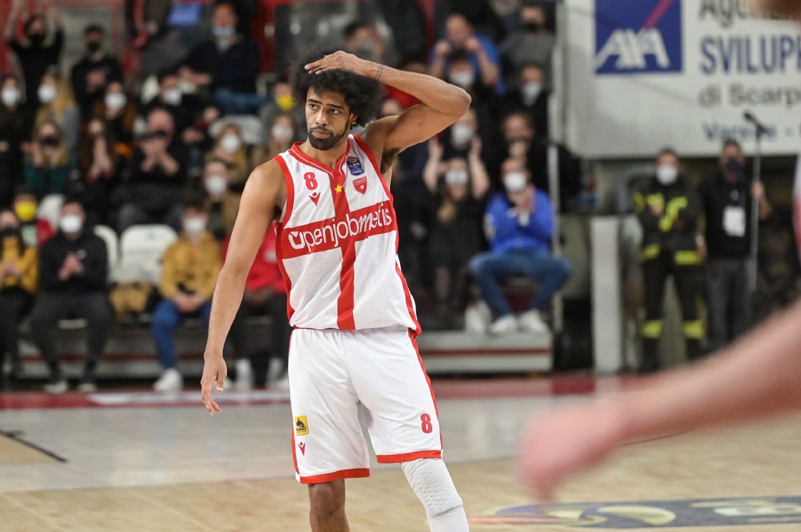 VARESE BASKET SERIE A OPENJOBMETIS PALLACANESTRO VARESE VS. VANOLI CREMONA NELLA FOTO TOMAS WOLDETENSAE