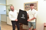 VARESE ALESSANDRO COVI IN VISITA ALLA REDAZIONE DEL QUOTIDIANO LA PREALPINA