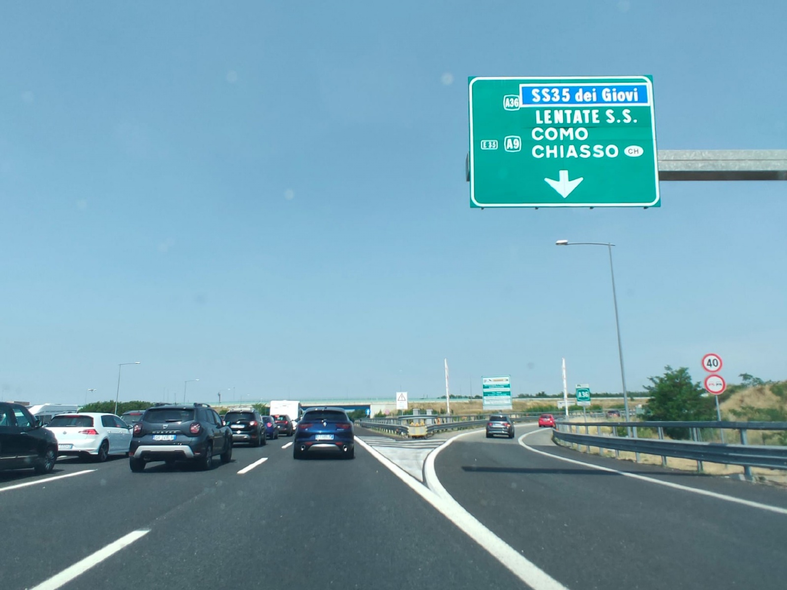 Incidente coda A8 Busto-Gallarate