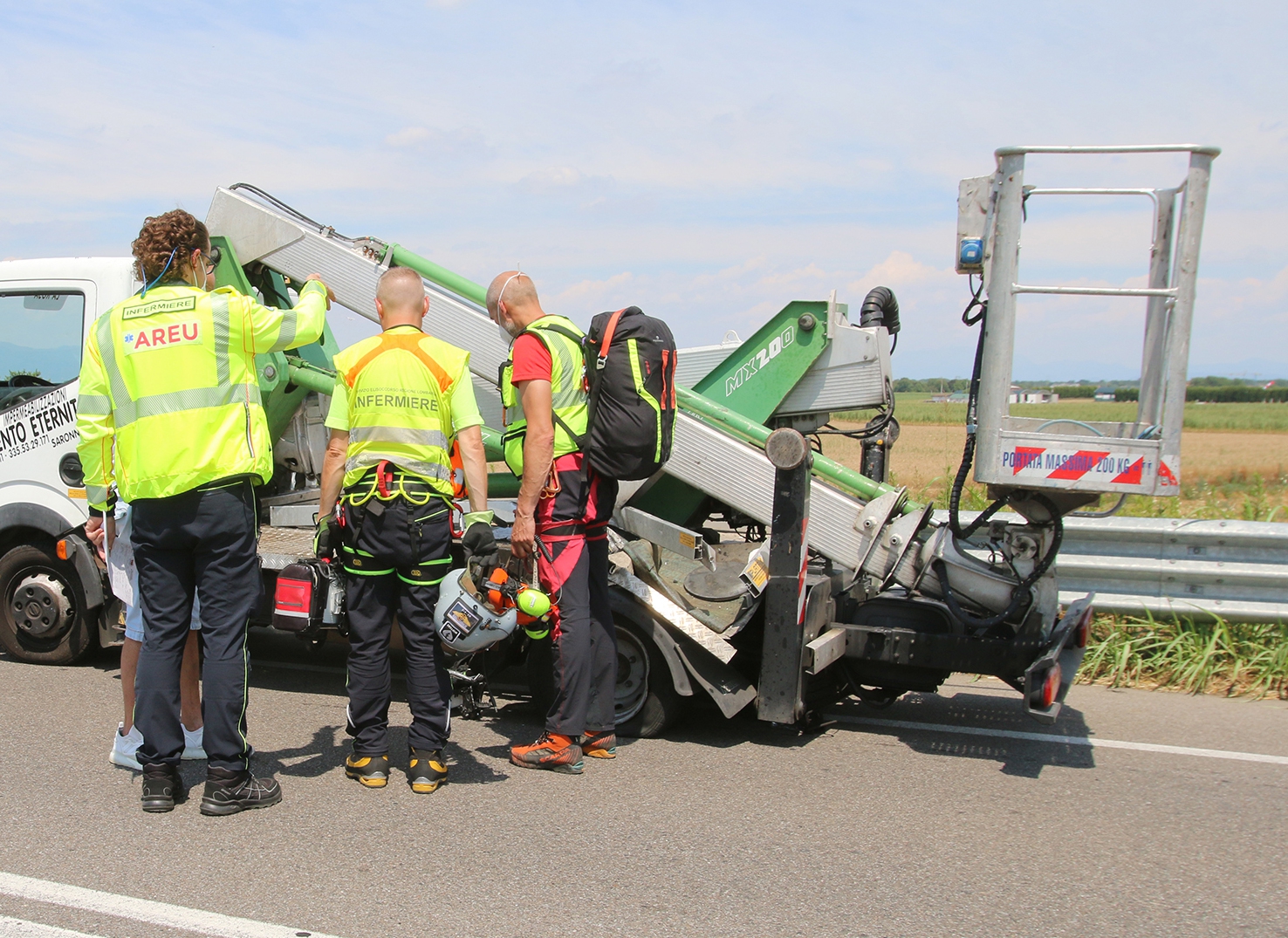 SARONNO INCIDENTE MORTALE MOTO CAMION TANGENZIALINA SARONNO ROVELLO