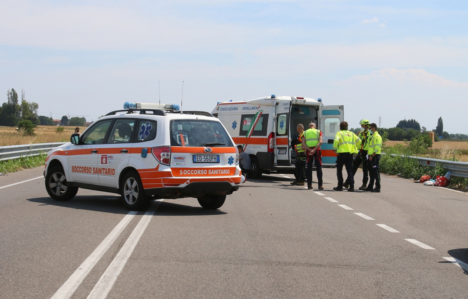 SARONNO INCIDENTE MORTALE MOTO CAMION TANGENZIALINA SARONNO ROVELLO