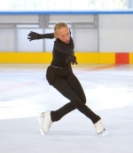 VARESE GINEVRA NEGRELLO, PATTINAGGIO ARTISTICO, MENTRE SI ALLENA AL PALAGHIACCIO ACINQUE ICE ARENA