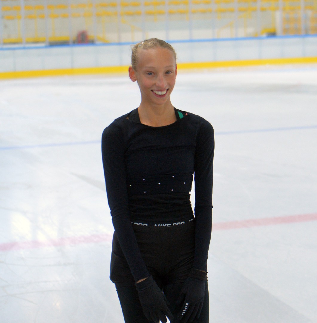 VARESE GINEVRA NEGRELLO, PATTINAGGIO ARTISTICO, MENTRE SI ALLENA AL PALAGHIACCIO ACINQUE ICE ARENA