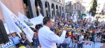 VARESE MATTEO SALVINI IN PIAZZA MONTE GRAPPA PER CAMPAGNA ELETTORALE POLITICHE 2022 CON I CANDIDATI. RISOTTATA LEGA E BIRRA