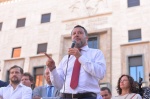 VARESE MATTEO SALVINI IN PIAZZA MONTE GRAPPA PER CAMPAGNA ELETTORALE POLITICHE 2022 CON I CANDIDATI. RISOTTATA LEGA E BIRRA