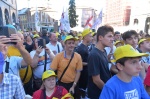 VARESE MATTEO SALVINI IN PIAZZA MONTE GRAPPA PER CAMPAGNA ELETTORALE POLITICHE 2022 CON I CANDIDATI. RISOTTATA LEGA E BIRRA