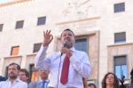 VARESE MATTEO SALVINI IN PIAZZA MONTE GRAPPA PER CAMPAGNA ELETTORALE POLITICHE 2022 CON I CANDIDATI. RISOTTATA LEGA E BIRRA