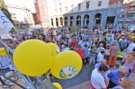 VARESE MATTEO SALVINI IN PIAZZA MONTE GRAPPA PER CAMPAGNA ELETTORALE POLITICHE 2022 CON I CANDIDATI. RISOTTATA LEGA E BIRRA