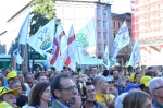 VARESE MATTEO SALVINI IN PIAZZA MONTE GRAPPA PER CAMPAGNA ELETTORALE POLITICHE 2022 CON I CANDIDATI. RISOTTATA LEGA E BIRRA
