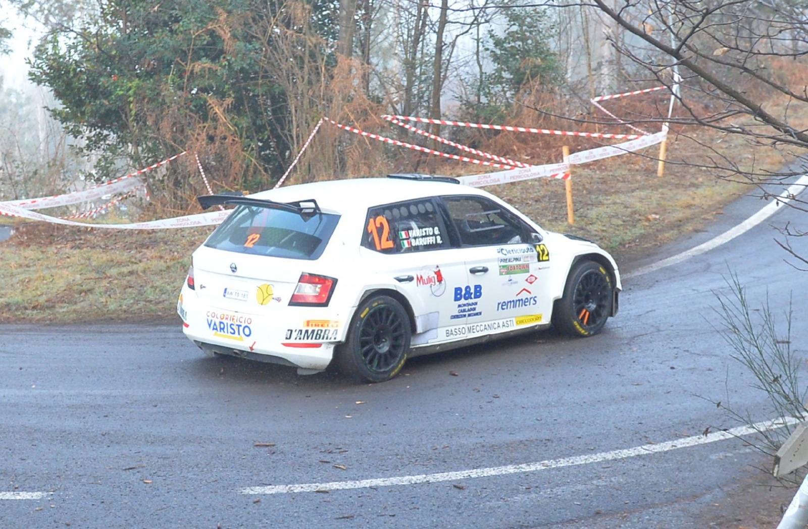 VARESE. PROVA SPECIALE SETTE TERMINI RALLY DEI LAGHI 2023 NELLA FOTO GIANLUCA LUCHI RAMON BARUFFI