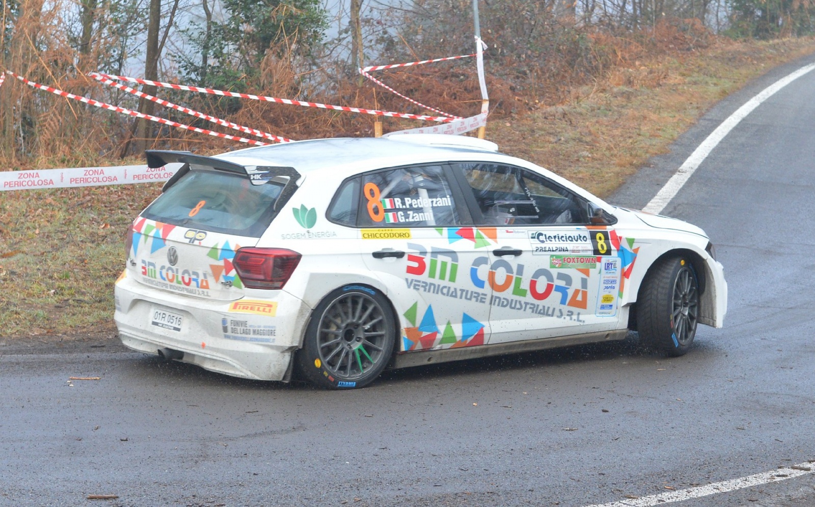VARESE. PROVA SPECIALE SETTE TERMINI RALLY DEI LAGHI 2023 NELLA FOTO RICCARDO PEDERZANI GABRIELE ZANNI
