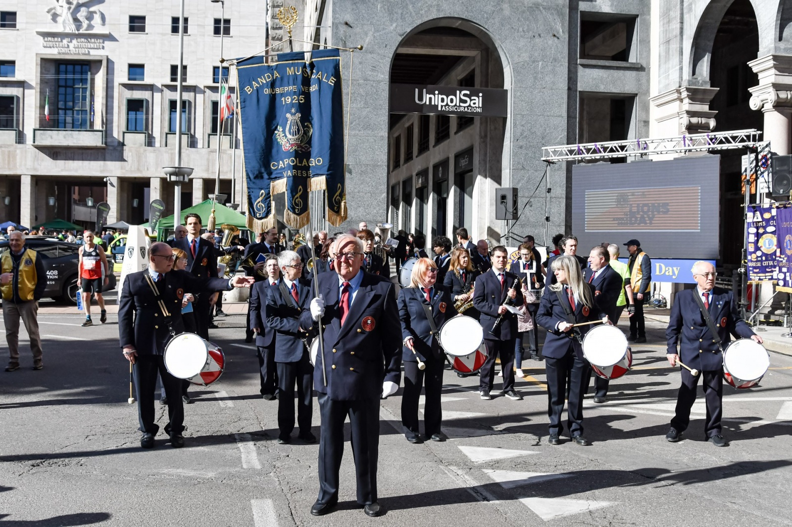 ECORUN VARESE 2023 NELLA FOTO BANDA MUSICALE CAPOLAGO PER LIONS DAY INAUGURAZIONE