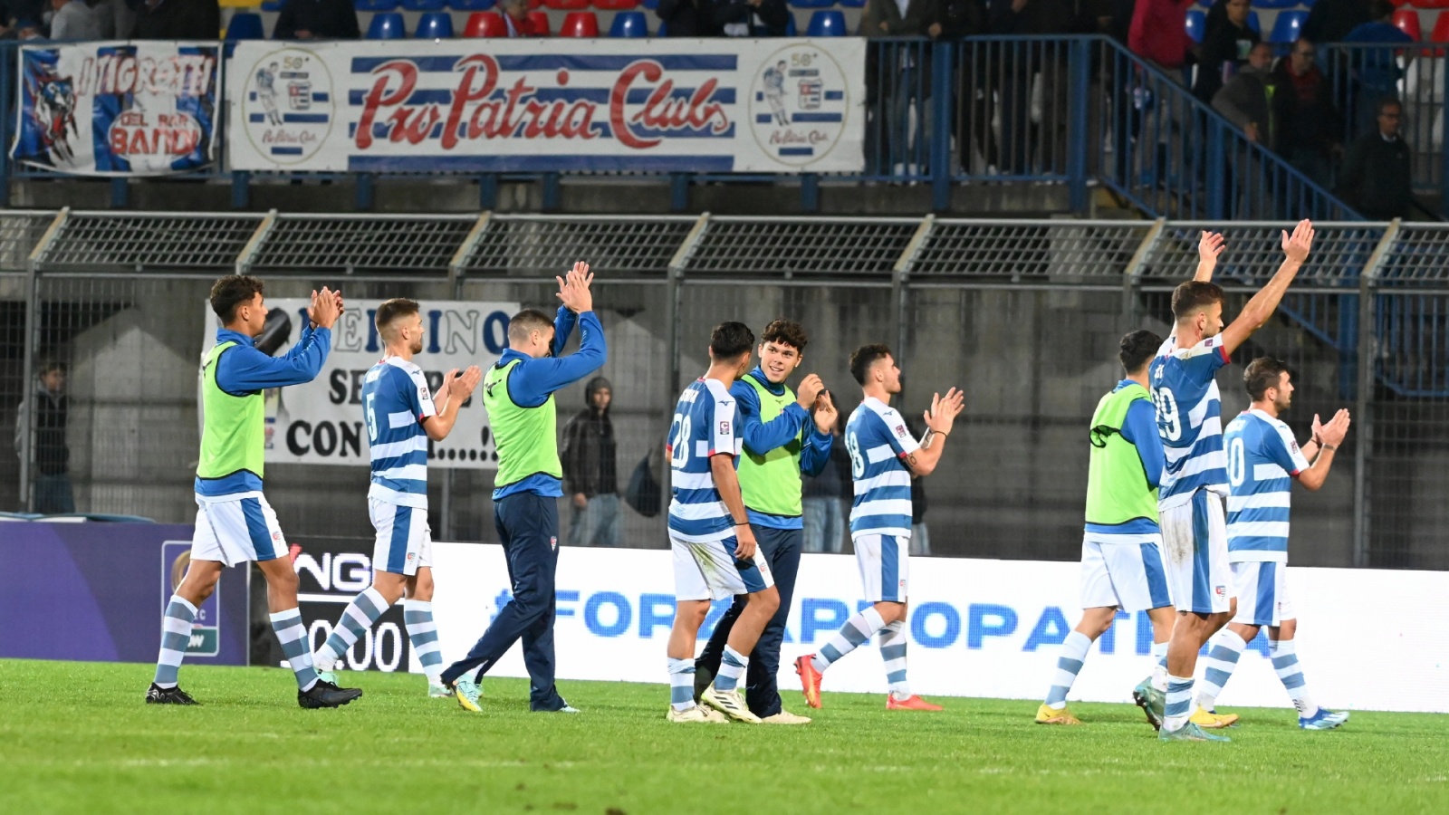 BUSTO ARSIZIO PRO PATRIA NOVARA CALCIO NELLA FOTO FINE PARTITA