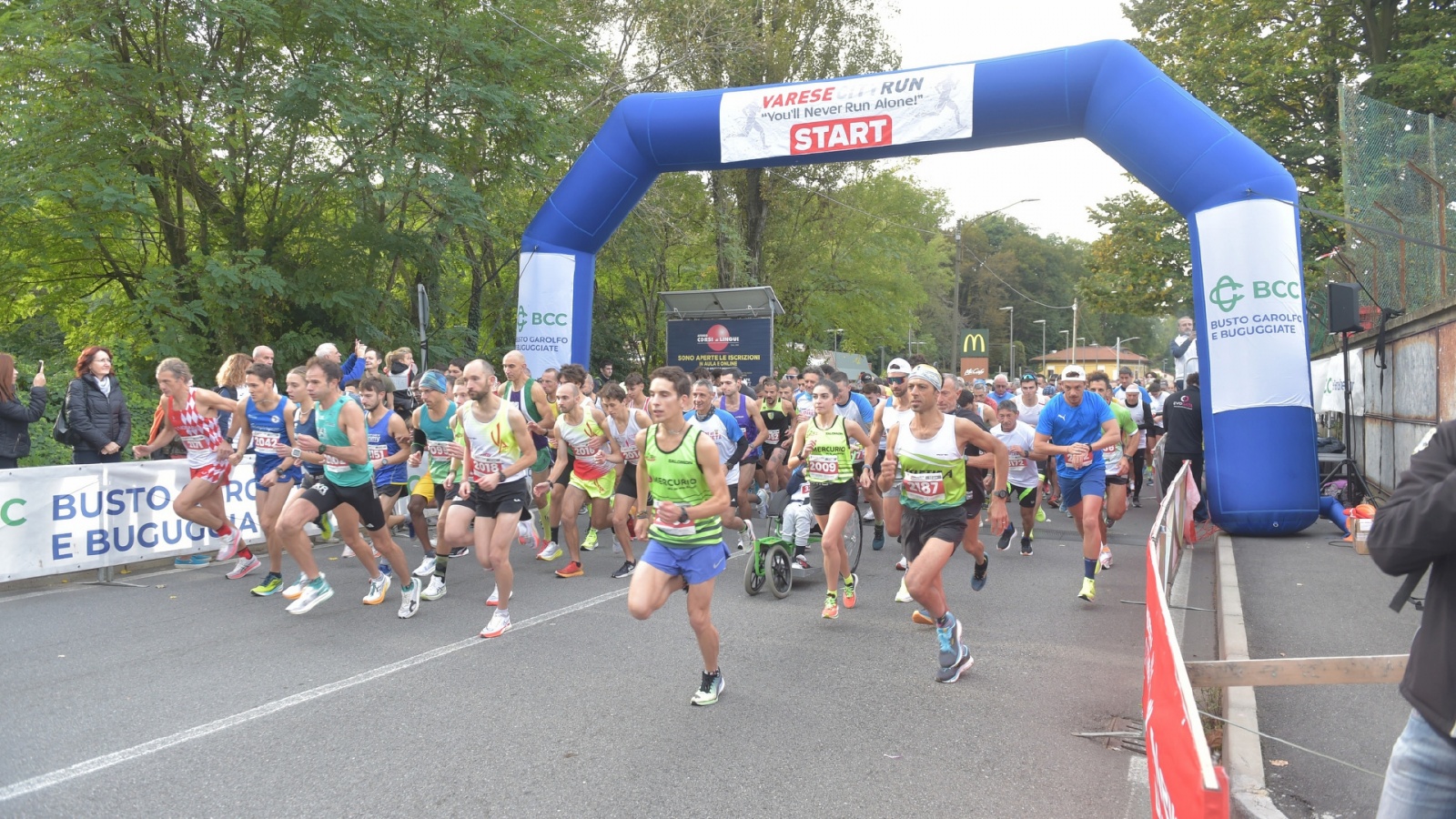 VARESE. VARESE CITY RUN 2024 NELLA FOTO PARTENZA DEI 10 KM