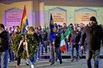 VARESE. CORTEO ESTREMA DESTRA COMMEMORAZIONE FOIBE DALLA STAZIONE FS A PIAZZA MONTE GRAPPA NELLA FOTO