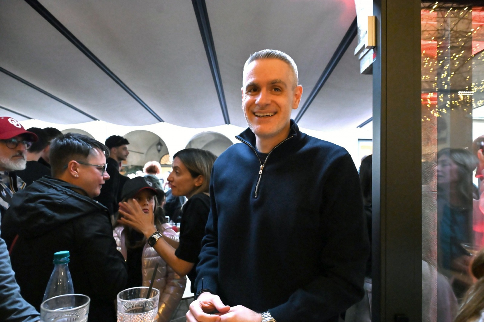 VARESE. FESTA OPENJOBMETIS PALLACANESTRO VARESE AL CAFFE’ BROLETTO NELLA FOTO KASTRITIS